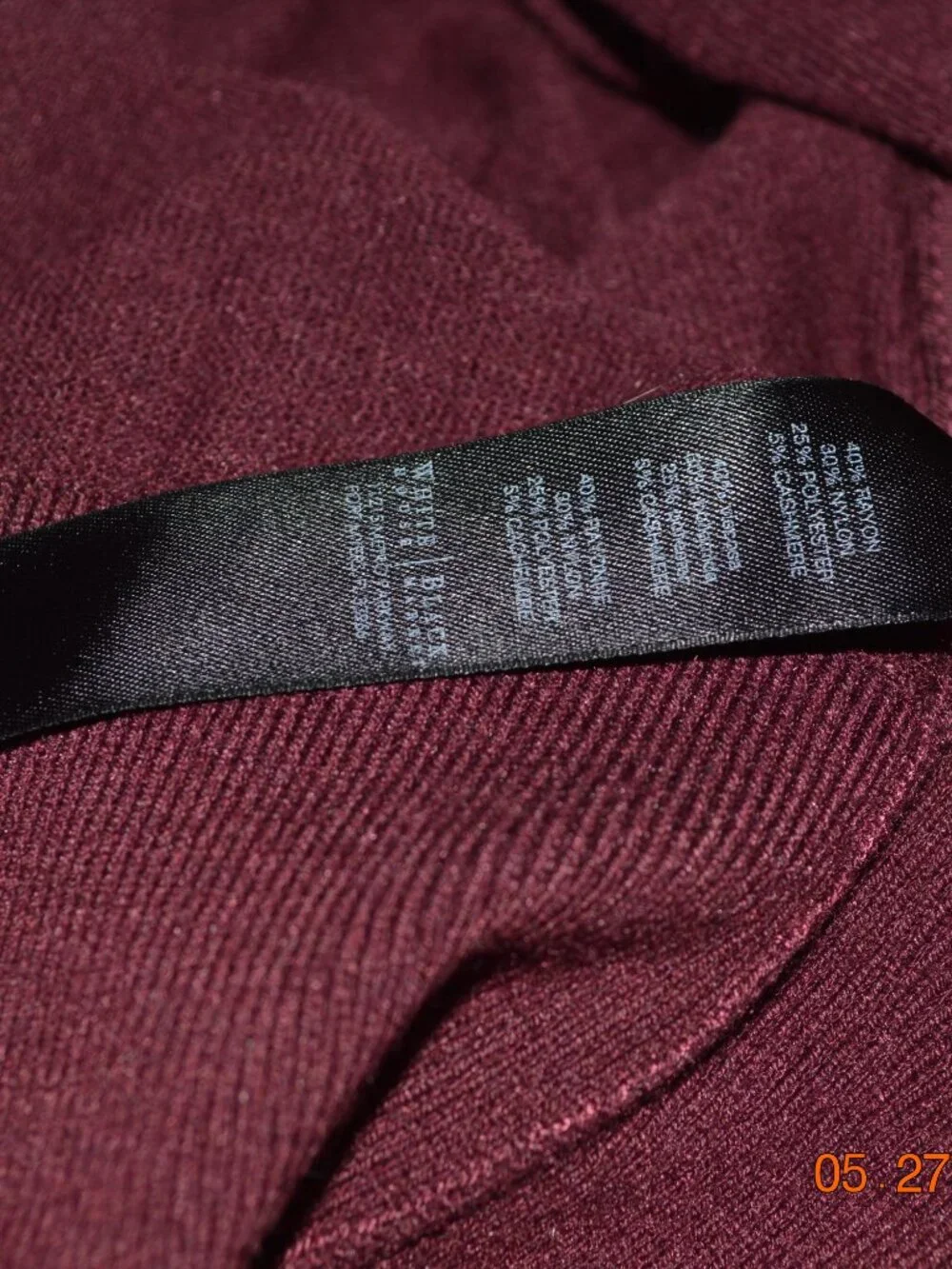 White House Black Market Women’s Large Burgundy Button Down Cardigan